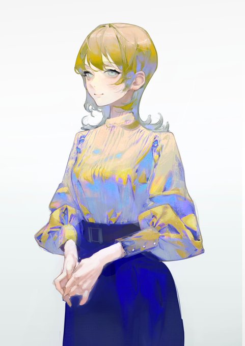 「金髪 青いスカート」のTwitter画像/イラスト(人気順)