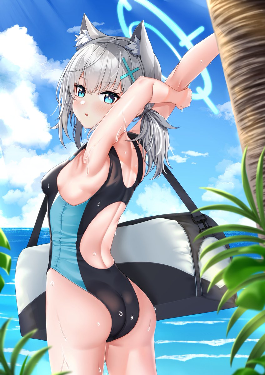 arakune_'s tweet image. 水着シロコ　色塗ったやつ
#ブルーアーカイブ  #ブルアカ