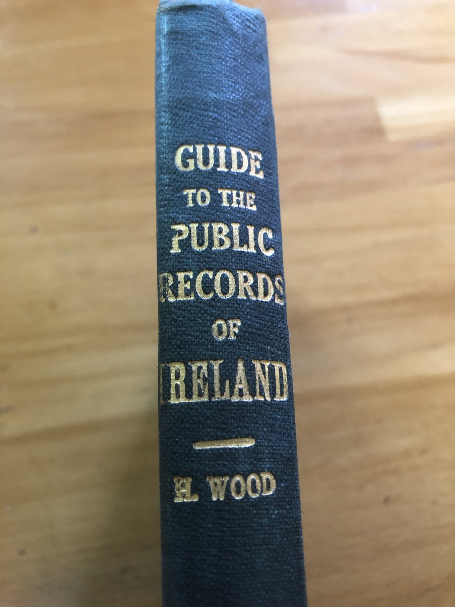 offalyhistory's tweet photo. The irony of history. 
Herbert Wood's Guide to the Public Records of Ireland was published in 1919 with this introduction. The records were destroyed in the Four Courts explosion of 30 June 1922.#beyond22 #archives #offalylibraries #rmmcgreevy1301 https://t.co/NDFdr3zEaJ
