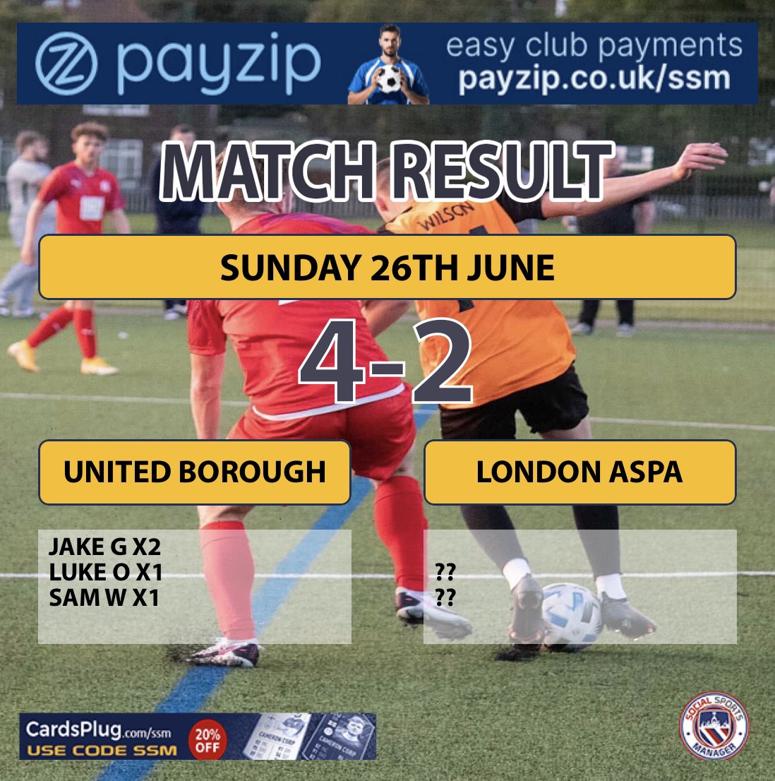 Good run out today for the boys with a 4-2 win against a decent young London ASPA side. Onto the next game against @mansfieldrangersfc 🟠⚫️