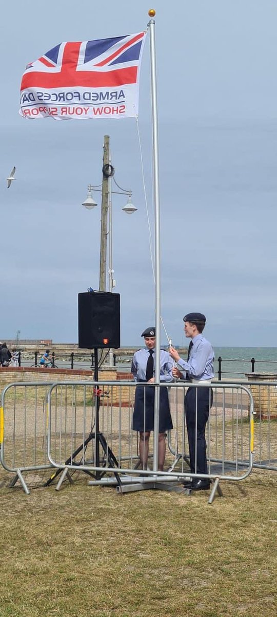 Yesterday marked Armed Forces day, and 469 Lowestoft squadron were impressively dressed to show their support, getting involved in what ever they could help with definitely following the RAFAC Motto- venture adventure. 
Well done 469. 
#noordinaryhobby #royalairforceaircadets