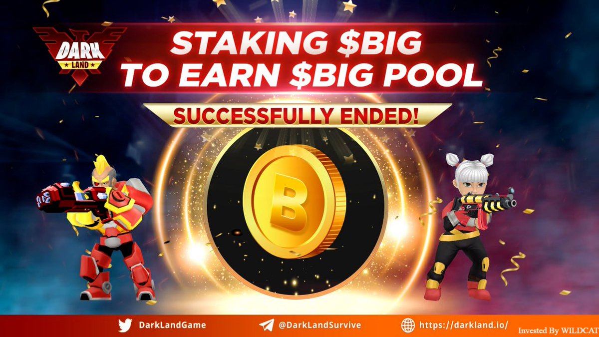 [STAKING $BIG TO $BIG ENDS]

🤩After 30 days, the pool for staking $BIG to earn $BIG has OFFICIALLY ENDED!

🥳To all the Survivors who have staked their $BIG in the pool, CONGRATS you all! Your patience has been PAID OFF!

🚀Now, it's time to CLAIM your JUICY $BIG! 
#NFT #Gamefi