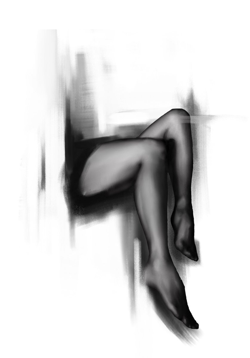 第一次发图
#黑丝 #黑丝美腿 #丝袜 #手绘 #插画 #illustration #silk