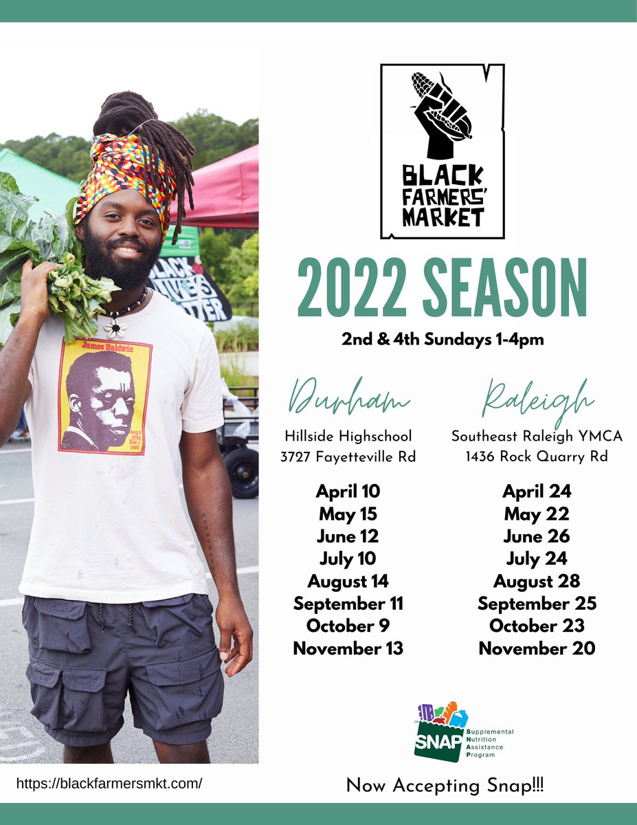 Stop by our field and support black farmers and entrepreneurs today from 1-4 p.m.