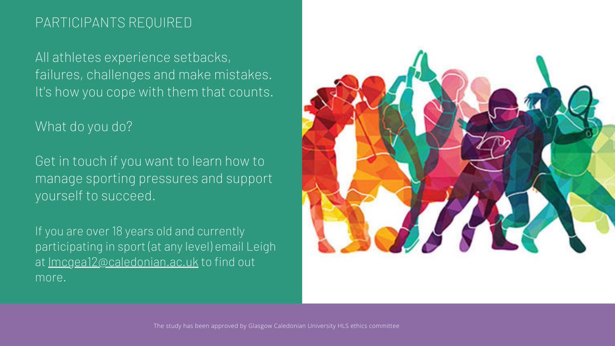 LeighMcMartin's tweet photo. I’m looking for participants for my doctoral research, exploring self-compassion in athletes. Please RT or email for more info  #sportpsych #sport #athlete #research https://t.co/pr5dlof8mI