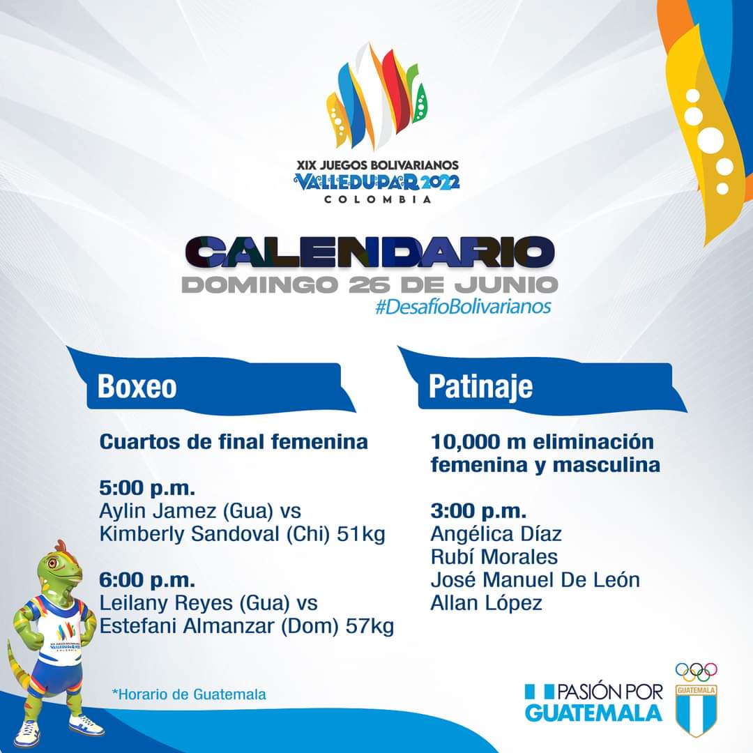 Lared1061's tweet photo. #Polideportivo | #PatinajeGuate y #BoxeoGuate cierran la jornada dominical para el deporte nacional en los Juegos #Bolivarianos2022 https://t.co/NleUottqkV