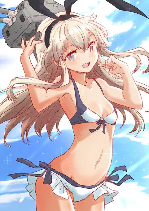 水着な島風ちゃん描きました
いよいよ夏本番! 