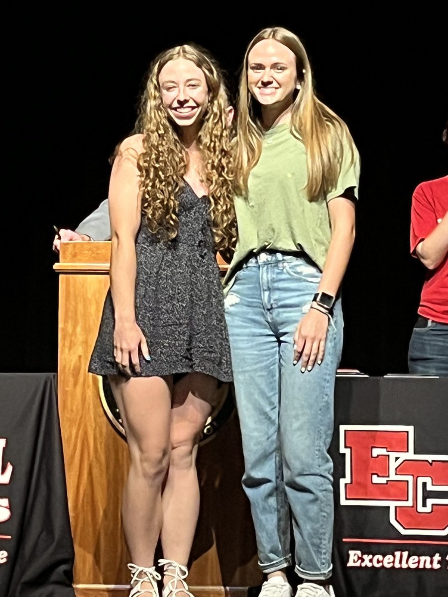 EC Lady Trojan softball Academic All-State!  Anna Coffman and Jordyn Maurer. Very proud of these two young ladies!  #WeAreEC