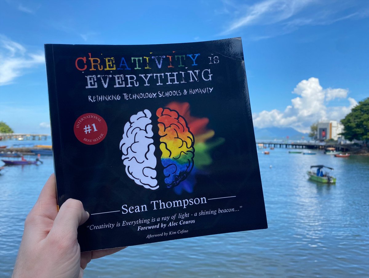 "If you have a creative outlet you will be a happier person."

I enjoyed #CreativityIsEverything by <a href="/seansensei/">Sean Thompson </a>. I took both professional and personal lessons from it and I love the powerful quotes that are sprinkled throughout. Nice work, Sean! Creativity is, indeed, everything!