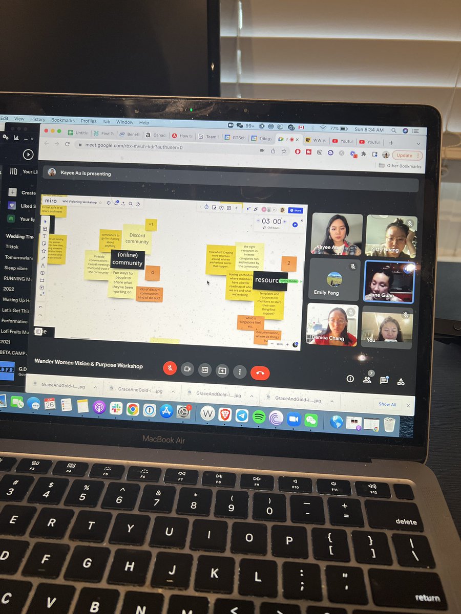 Early morning debrief meetings on what’s next!