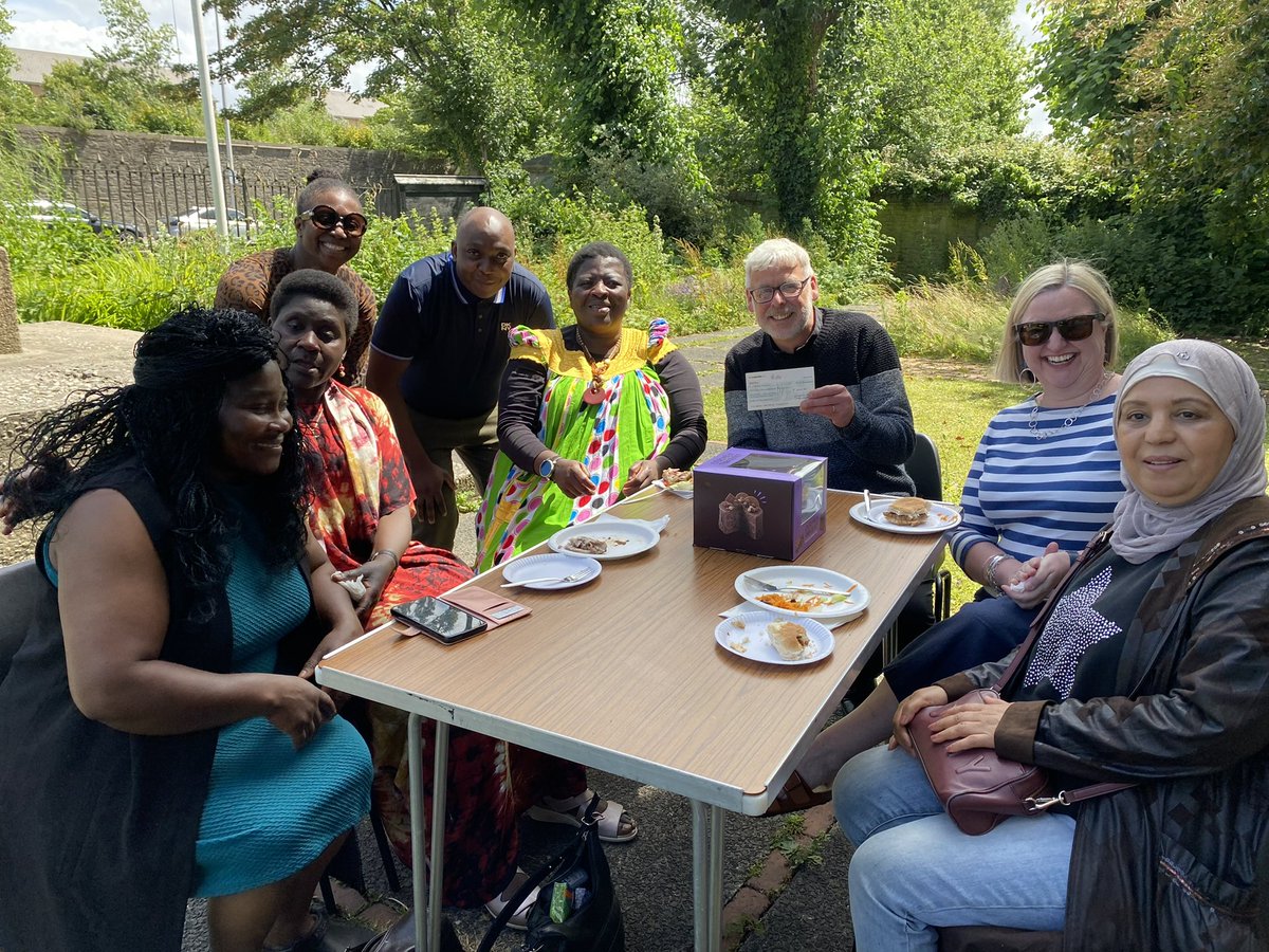 St Mary's Church, Cardiff 🧡 (@stmaryscf10) on Twitter photo It’s a joy to be able to present <a href="/wssagwales/">Women Seeking Sanctuary Advocacy Group Wales</a> with a cheque for over £440 from St Mary’s at the end of <a href="/RefugeeWeek/">Refugee Week 🧡</a> at our <a href="/great_together/">Great Get Together</a> barbecue! It’s a joy to be able to present <a href="/wssagwales/">Women Seeking Sanctuary Advocacy Group Wales</a> with a cheque for over £440 from St Mary’s at the end of <a href="/RefugeeWeek/">Refugee Week 🧡</a> at our <a href="/great_together/">Great Get Together</a> barbecue!