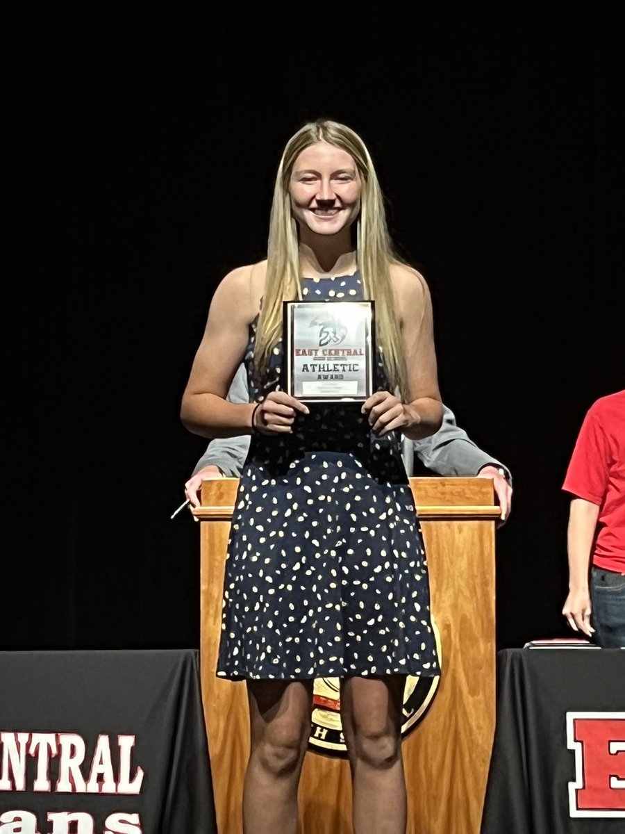 EC Lady Trojan Softball Newcomer of the Year: Anna Black. Very bright future for her and her freshman teammates!  Awesome kid!!  #WeAreEC