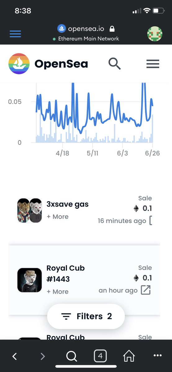 Early morning snipe 👀🎯 
Total count = 9
<a href="/TheRoyalCubs/">The Royal Cubs</a> 🦁
Staking ✅marketplace ✅multiple whitelist opportunities✅. Amazing art✅and gorilla drop in the very near future 👐🏻🫶🏽👐🏻