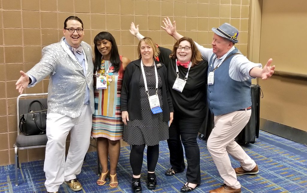 Today is the triumphant return of the @ALALibrary 'Copyright Gameshow!' (#FairUse Edition!) #alaac22 Please join our #copyright expert panelists @CopyrightLady, @ThePiaHunter & a special guest! WCC Room 140A at 11am! Be There! cdmcd.co/q9n94B (Pictured is the 2019 show!)