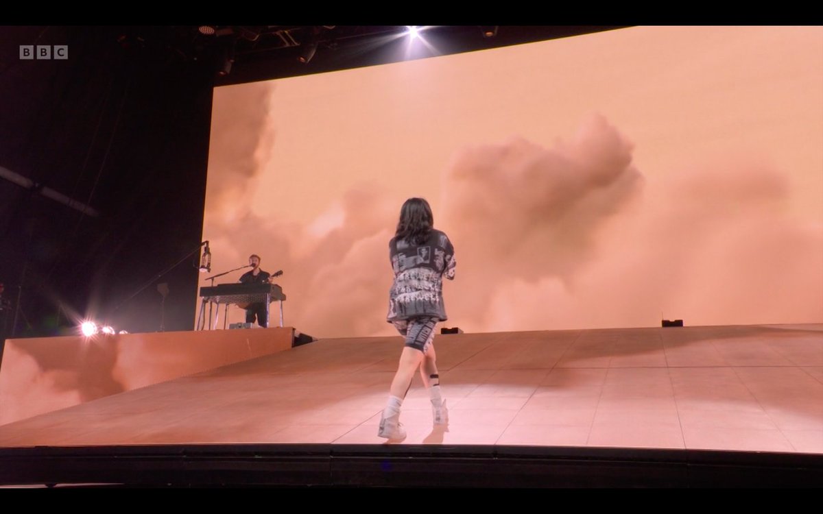 Takeabow_19's tweet photo. Milestone hit.
While my contribution to Billie’s show wasn’t as big this tour, I can now reveal I had the absolute privilege to work amongst incredible talent again creating visuals for two of her songs this time round, which on Friday night made it to Glastonbury. https://t.co/V7jnHVsH6G