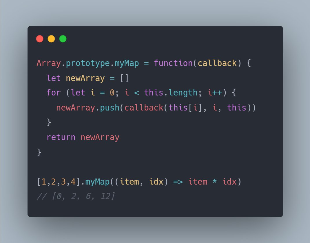 ⚡️ Implement your own Array.map() method 
#javascript