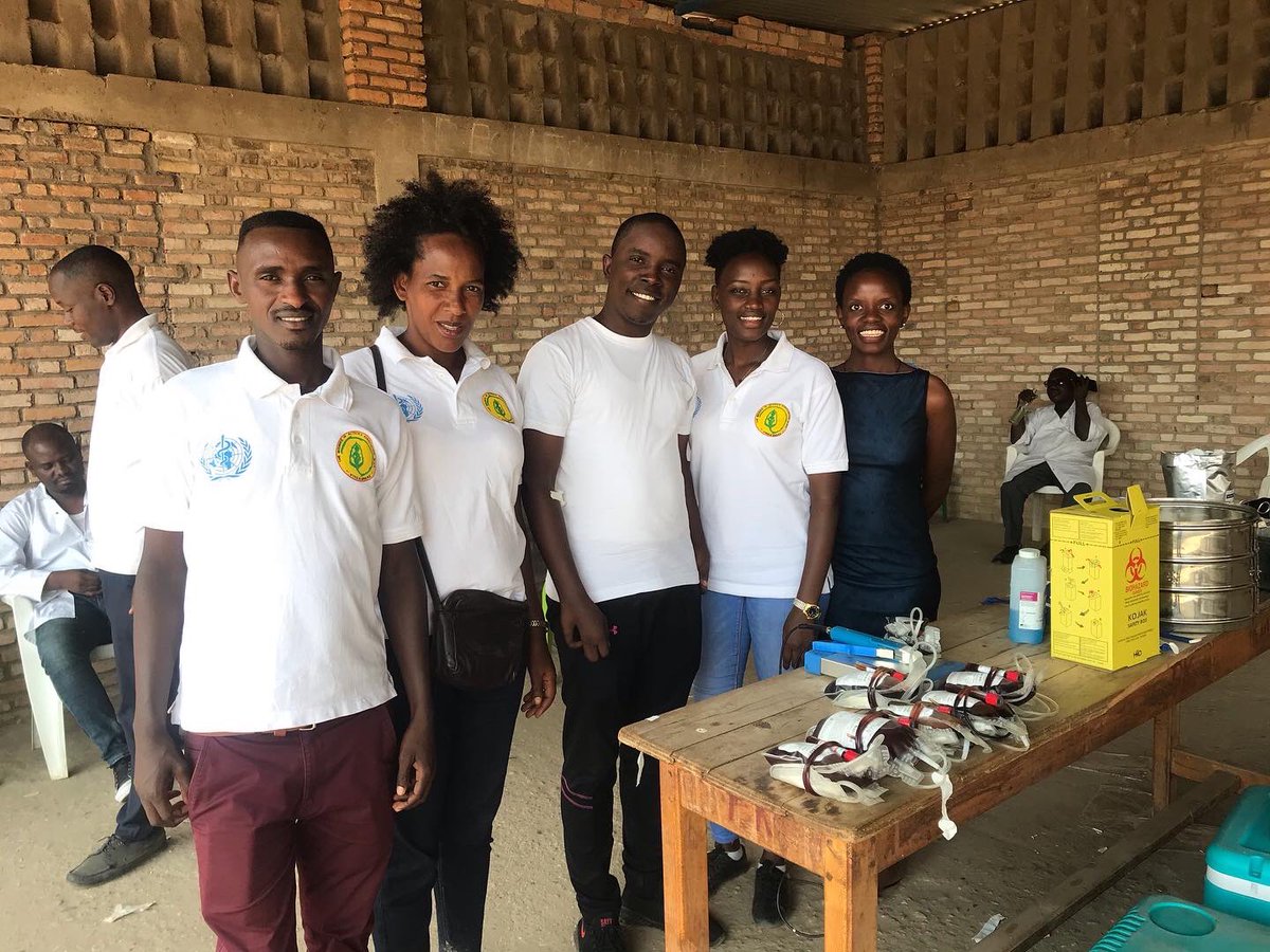 CRBurundi's tweet photo. Invited by the President of @in_midwife , our Founder @NdihoJim1 attended today a blood donation Campaign. 
Giving blood saves lives. 
The blood you give is a lifeline in an emergency to help patients survive surgeries, cancer treatment, chronic illnesses, and traumatic injuries. https://t.co/If6GgLJx5B