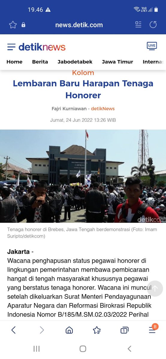 1Tasum's tweet photo. Rumitnya permasalahan tenaga honorer di indonesia sampai saat ini belum menemui titik temu. https://t.co/4Lyqhd4IgS