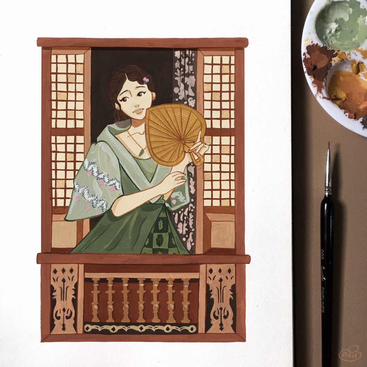「wow i miss painting with gouache 」|Raya @ uniのイラスト