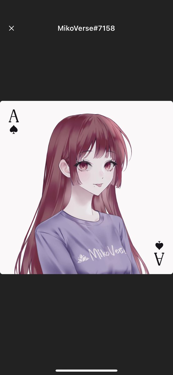 Just minted this red haired beauty <a href="/Mikoverse_NFT/">MikoVerse</a> #MIKOCULT