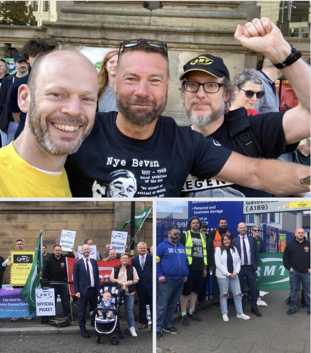 JamieDriscollNE's tweet photo. When billionaires want to advance their agenda, they do it through the newspapers they own. If no one is listening to workers, industrial action is their only tool to protect their livelihoods and our public services. I stand with the @RMTunion Read here👉https://t.co/GoaXVsV5Mw https://t.co/pFj5aqydSL