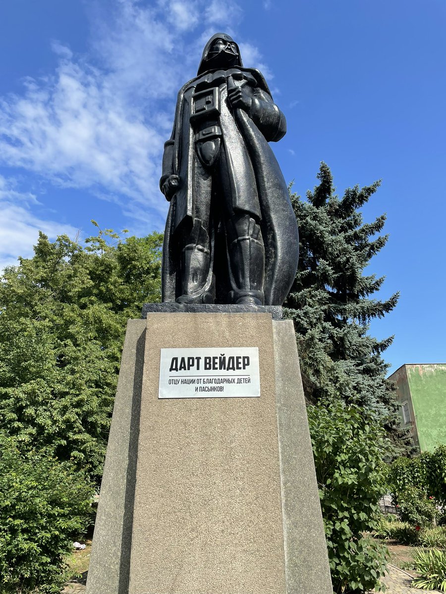Where Lenin once stood. Odessa, Ukraine.