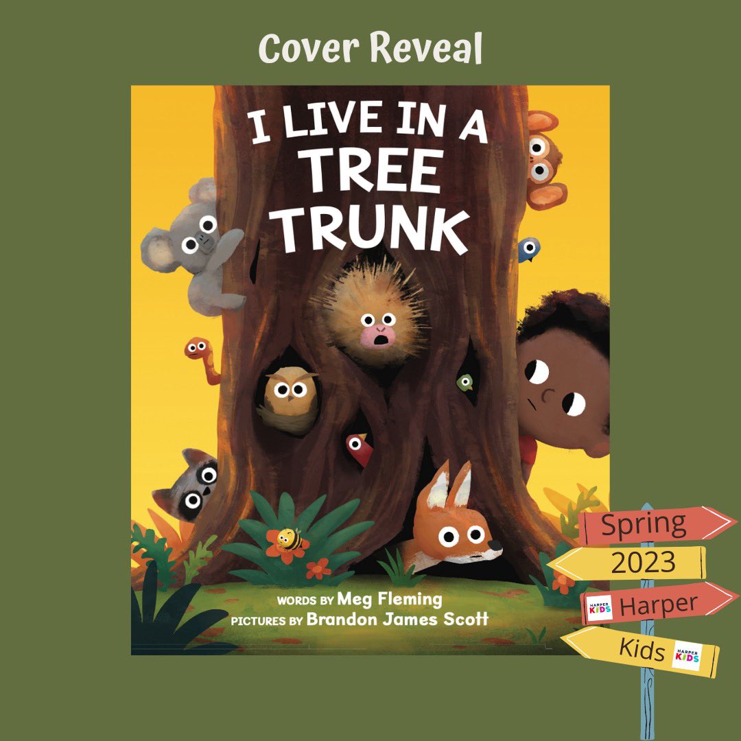 @brandonjamesscot and I are excited to share the cover of our newest picture book collaboration with you. I LIVE IN A TREE TRUNK is informative, educational and in many cases, downright surprising!

#iliveinatreetrunk hits the shelves SPRING of 2023. Be on the lookout! #kidlit