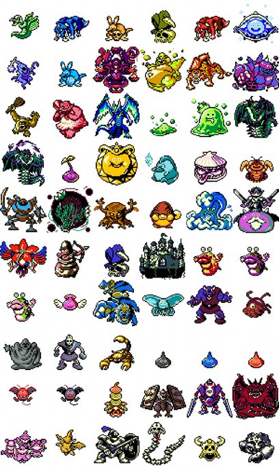 ドラクエモンスターのtwitterイラスト検索結果