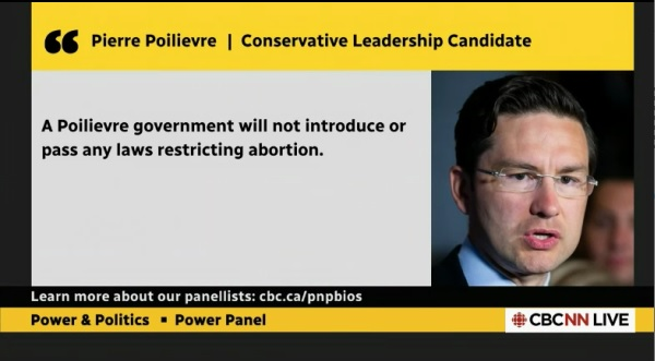 UPDATE: This is Poilievre's finally released 'statement' on Roe vs Wade. And if you believe him and trust him to keep his word, I've a bridge in NY to sell you.