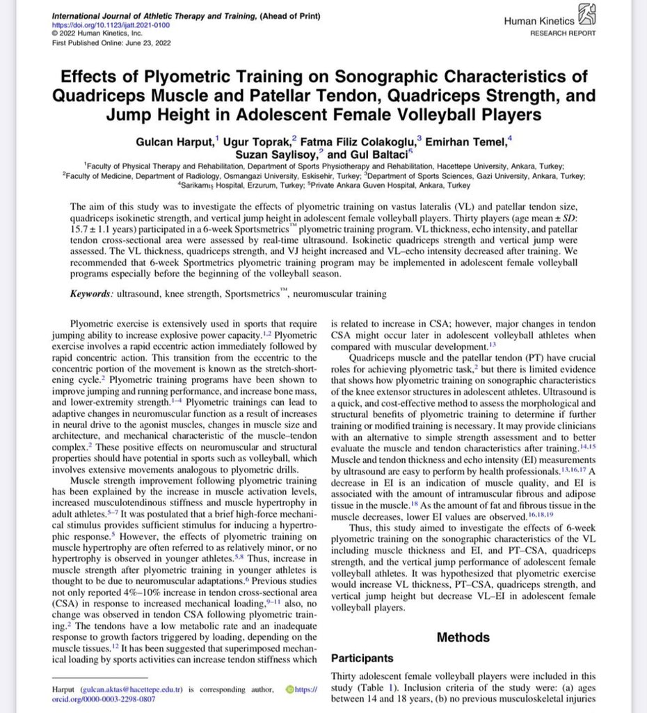 GulBaltaci4's tweet photo. #newarticle @jathletictheraptandtraining https://t.co/s8970Lo1nj