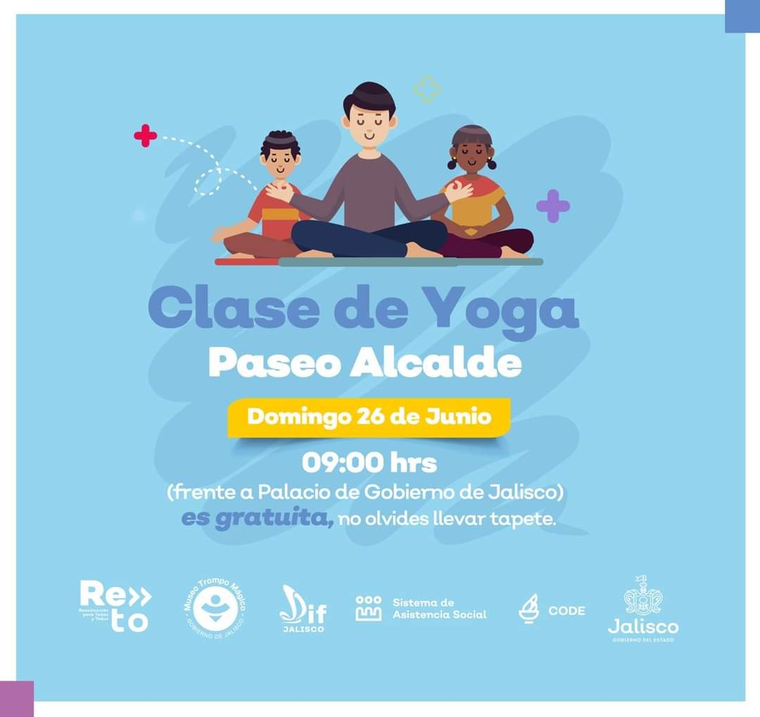 saludjalisco's tweet image. ¿Están listos? ¡Faltan unos minutos👉!

El yoga, es una práctica que conecta el cuerpo, la respiración y la mente, utilizando posturas físicas, ejercicios de respiración y meditación para mejorar tu salud.

Si vives en Guadalajara, acude ya a esta macroclase y activate.