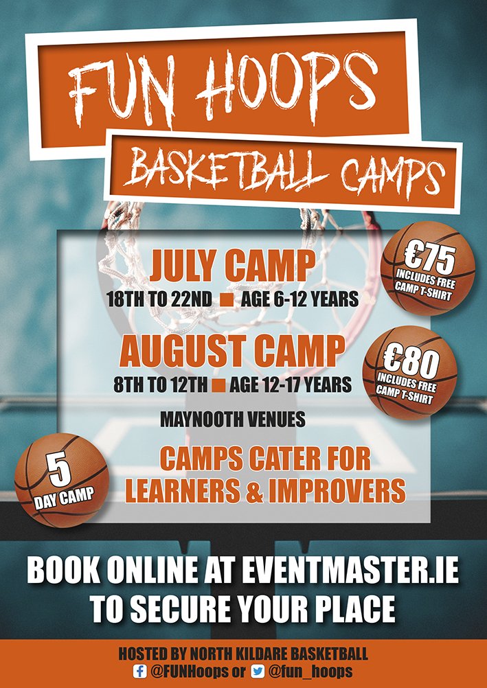 3 weeks to July camp; limited number of places left <a href="/NorthKildare/">North Kildare Basketball</a> @KildareSports <a href="/KildareSP/">Kildare Sports Partnership</a> <a href="/MaynoothPPS/">Maynooth PostPrimary</a>
