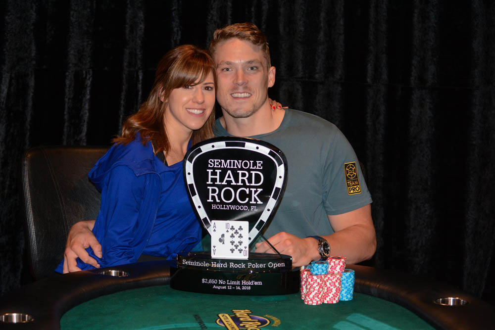 Congrats @WAFoxen on winning bracelet #1! We hope to see you and @krissyb24poker next month for the SHRPO series starting July 27th! Alex won over $4M last night and the $2,650 Buy-in Big 4 events in 2017 & 2018! #SeminoleHardRockPoker
