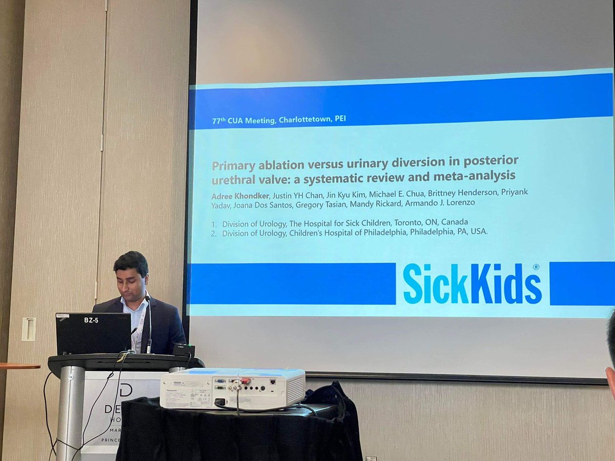 Primary urinary diversion doesn't commit boys with PUV to poorer long term kidney or bladder outcomes. Thanks #CUA22 for the chance to share our work and meet everyone! @MandyRickardNP @ArmandoJLorenzo @J_YH_Chan