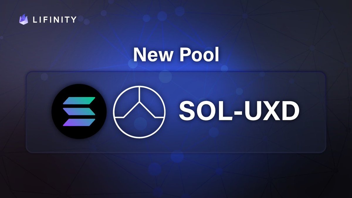Lifinity_io's tweet image. We have opened a SOL-UXD pool in partnership with UXD!  

UXD is utilizing our Market Making as a Service (MMaaS) offering where UXD provides the liquidity and Lifinity provides the market making infrastructure. 

Δ🤝∞