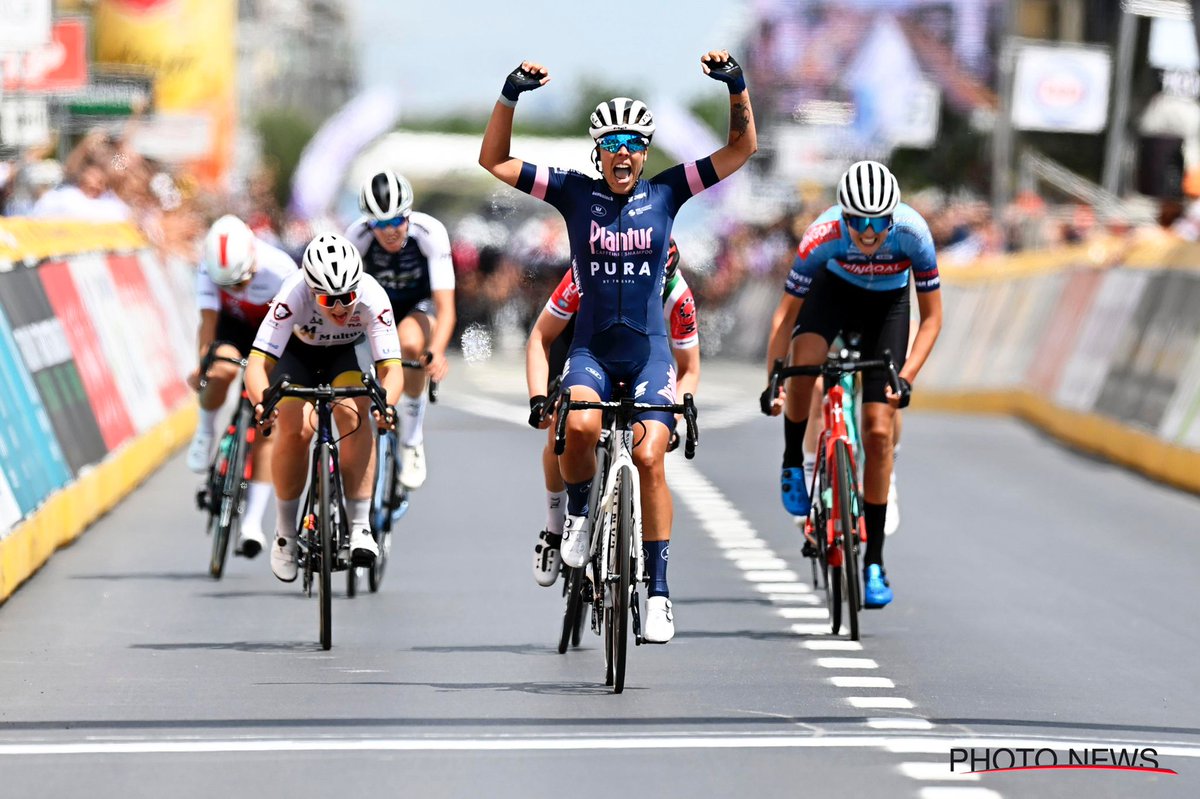 She did it 👏🏼 Round of applause for our new Belgian Champion Kim De Baat!🙌🏼 @PlanturPura 🥇#BKwielrennen 

© photo news