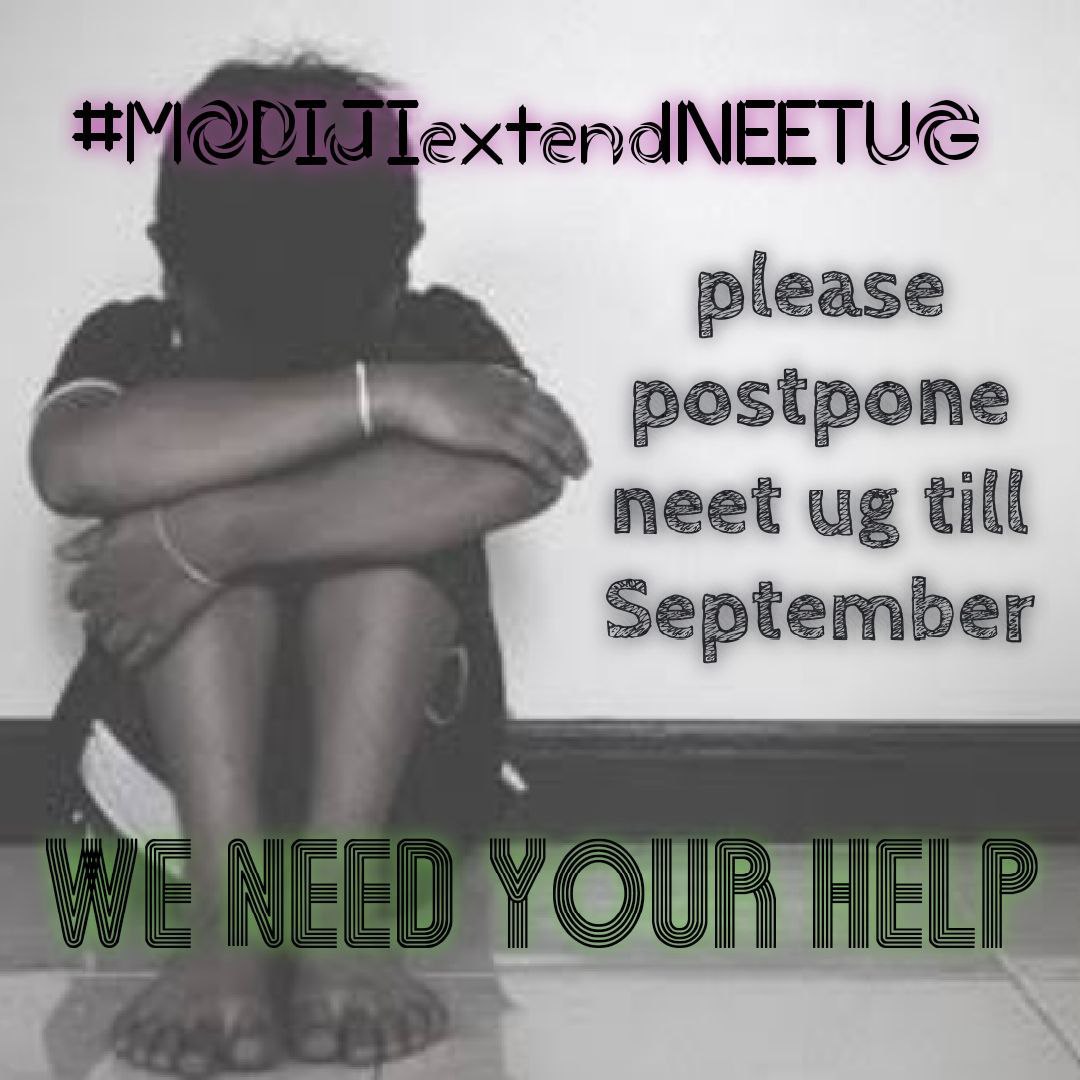 krishav28436811's tweet photo. This photo speaks for all NEET UG aspirants of the country. Don't let us down
#MODIJIextendNEETUG
@DG_NTA @dpradhanbjp @mansukhmandviya @EduMinOfIndia
@MoHFW_INDIA @narendramodi @PMOIndia @IANSKhabar https://t.co/yRexqwFsju