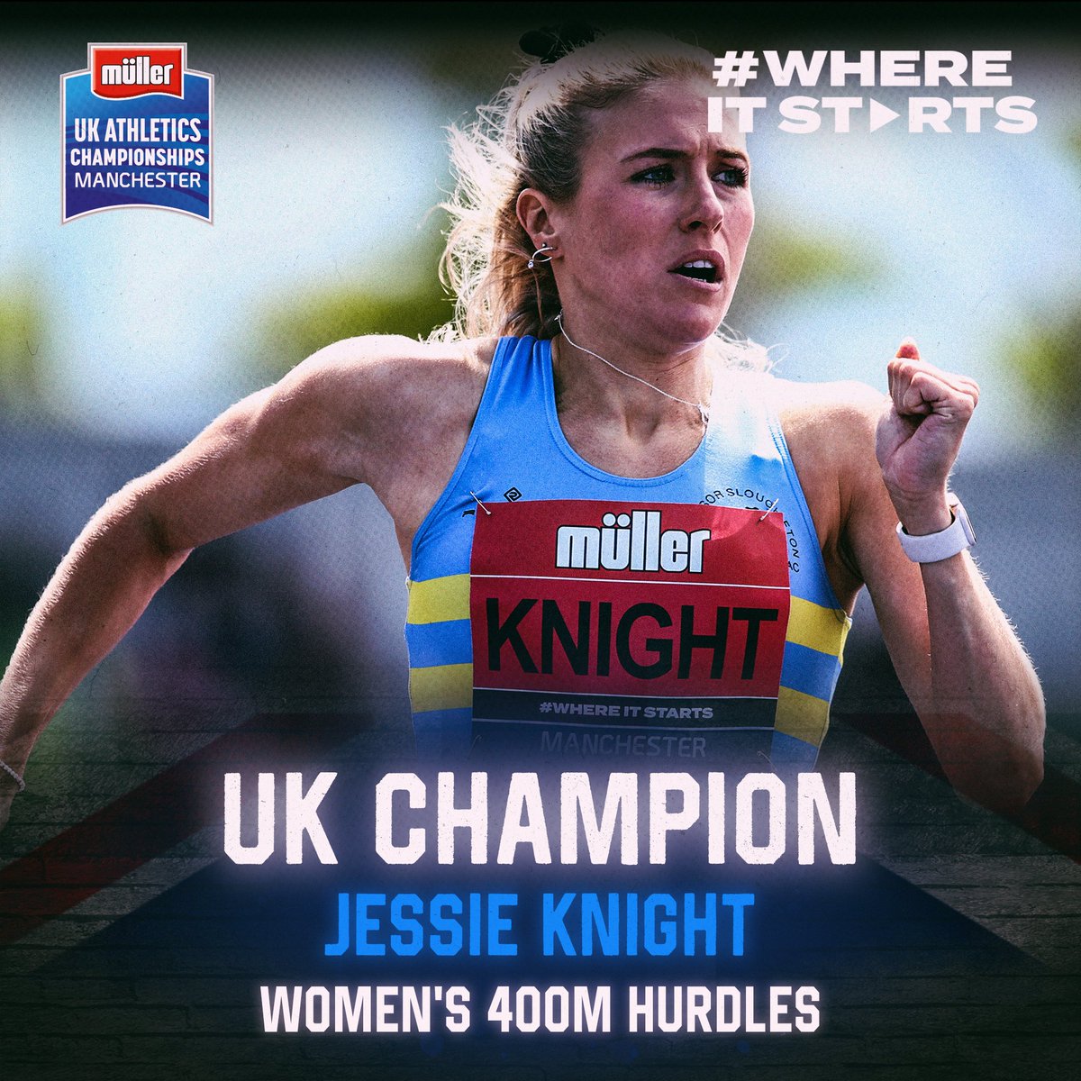 👑 That was some battle!

<a href="/Jessie_Knight/">Jessie Knight</a> pips <a href="/LinaFJNielsen/">L I N A</a> to the line in 55.08, and both are going to #Eugene2022 🤜🤛

#MullerUKChamps