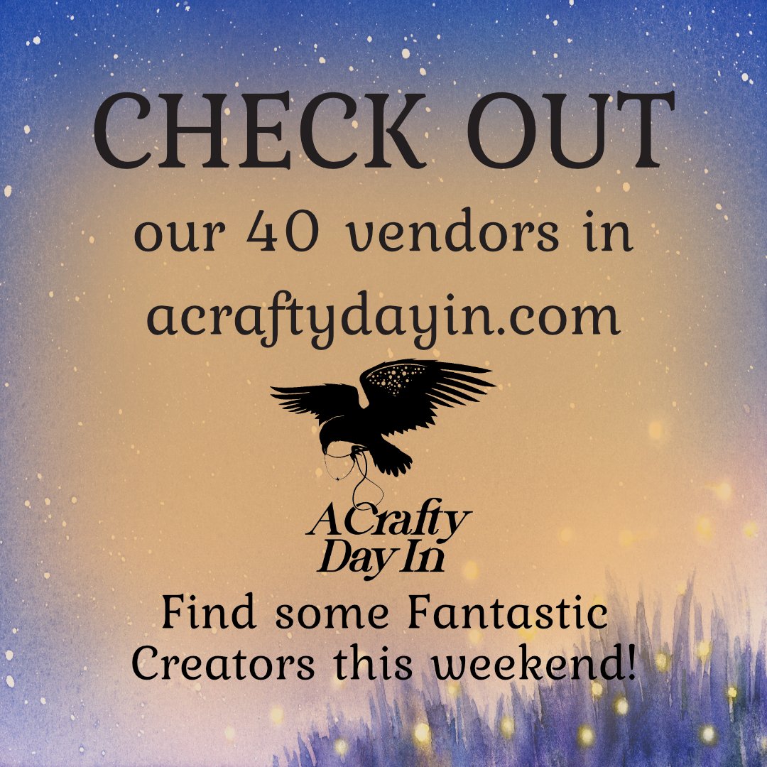 Today is the Day!! 1-4 July 2022 our 'Fireflies and Fun' is LIVE!!
See all our showcased vendors and their amazing deals at acraftydayin.com 
#acraftydayin #craftshow #handcrafted #onlinecraftfair
#onlinecraftfair #communityovercompetition
#virtualcraftshowmarketplace