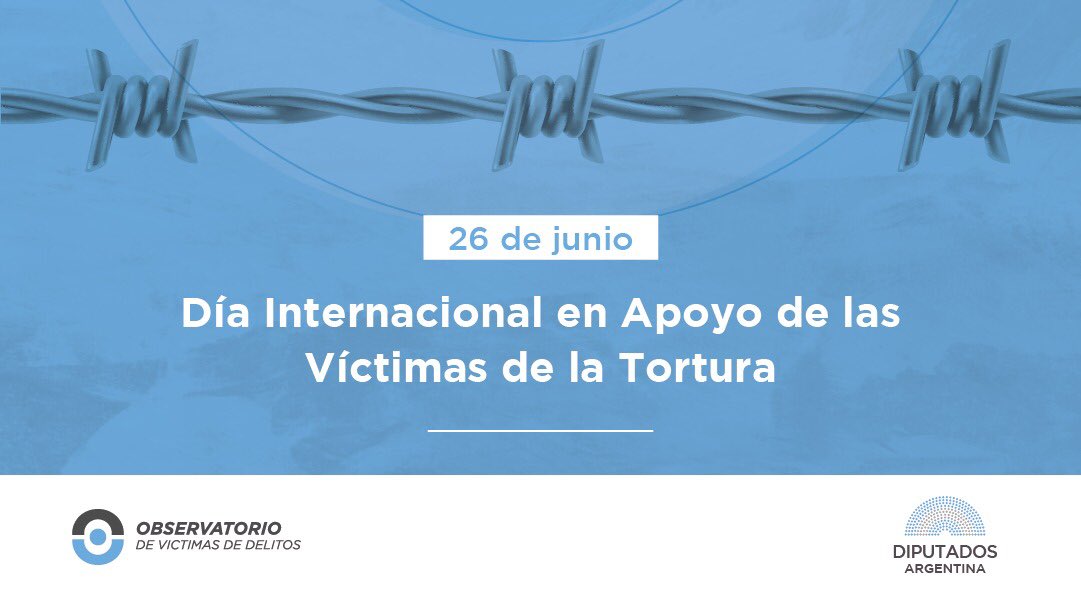 ovdelitos's tweet photo. 🏛 DÍA INTERNACIONAL EN APOYO A LAS VÍCTIMAS DE TORTURA 
 
El delito de tortura aún sigue sucediendo en Argentina y en el mundo, este organismo está comprometido con las víctimas y continúa su labor para la eliminación de violencias físicas, psicológicas e institucionales. https://t.co/x5kv7nAsKr