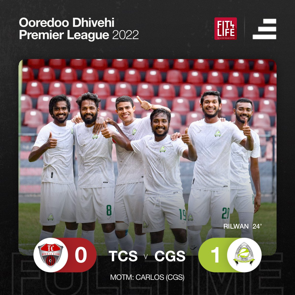 sidibarimv's tweet photo. Green dragons gets an important win against TC Sports Club after an exciting game.
MOTM: Juan Carlos
MATCH 53
Join our Telegram Channel: https://t.co/drqaNdiufR
📷 https://t.co/wLIAvEYbkd
#sidibari #sports #football #maldives #dhivehifutuboalha #fam #dpl #odpl #TCSCGS https://t.co/hb8zZNdz6g