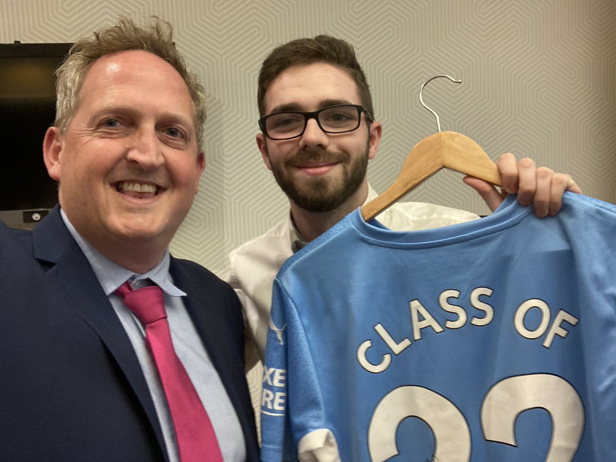 SportDevDebate's tweet photo. Great night at MCFC Graduation @ManMetUni @McrInstSport congratulations to all our stellar students and help from CITC partners @chrisjohnston__ in particular for organising skills #sprayonchinos #johndaniels #strongspeech https://t.co/FkYiN0cqSO