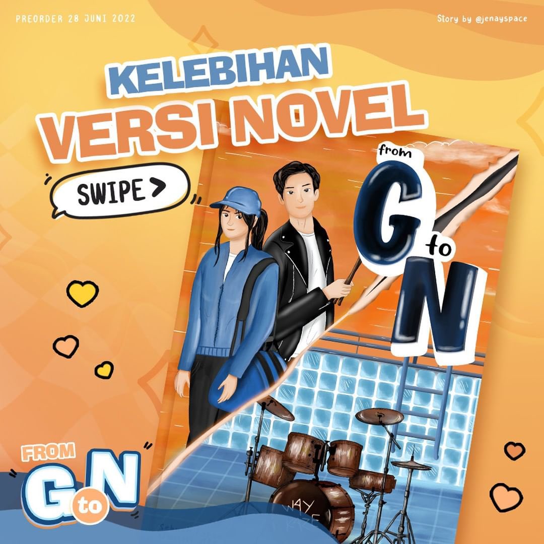 Romancious_'s tweet photo. Kamu rugi kalo ga punya versi Novel From G to N! 

Bacaaaa ini deh guys😘
@jenayspace #FromGtoN https://t.co/pgDUygAEzp