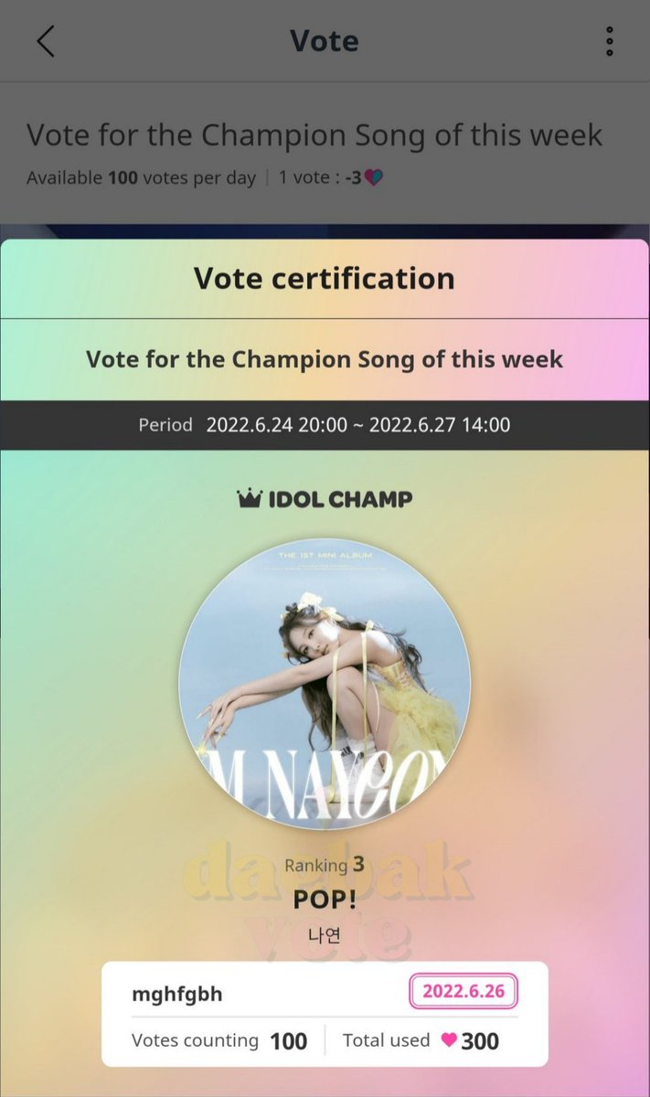 Daebak Vote tweet media