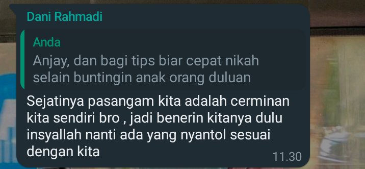 Tersentuh aku tuh wkwkwk.