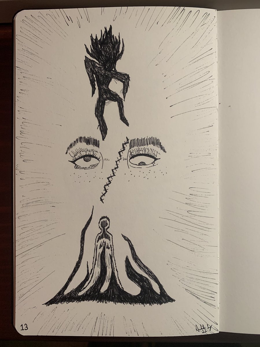 *insert meaning about piece here*
#artistsontwitter #transart #TransIsBeautiful #Pride2022