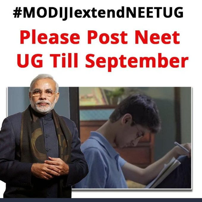 SubhraneelChak1's tweet photo. Our Future is in your hands sir, Please postpone NEET-UG till September and end our suffering, its a humble request from all the NEET Aspirants 🙏

@PMOIndia @dpradhanbjp @DG_NTA @MoHFW_INDIA @EduMinOfIndia @mansukhmandviya @TOIIndiaNews @ANI @htTweets 

#MODIJIextendNEETUG https://t.co/qfnngr61Jy