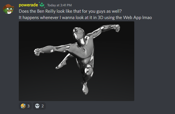scamazedlol's tweet photo. Apparently Ben Reilly looks a bit different using the Web App🤔💀via @VeVeVault Discord
@VeVeViral @BC_Trevor @ComicsandCrypto @SurprisedCat https://t.co/X0YSpGoyrC