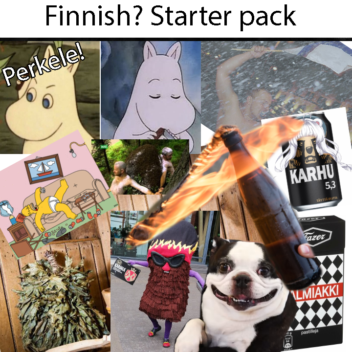 The_Rezdog's tweet photo. Podcast Still going but after consulting @SuzuSawara @shunicos1 and @virtual_emi this Desert Native created a Finnish(?) Starter Pack!

#Vtuber #ENVtuber #Fintuber https://t.co/9JOi46spBL