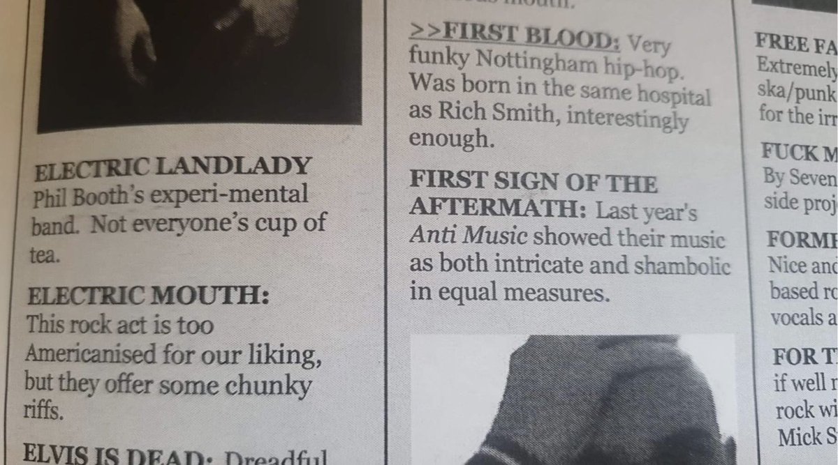 🗞Throwback to 2007, and a rare early mention of #FSOTA in ‘Nightflight Magazine’. 
Sharing the page with Phil Booth <a href="/jtsoar/">JT Soar</a> for good measure 😍